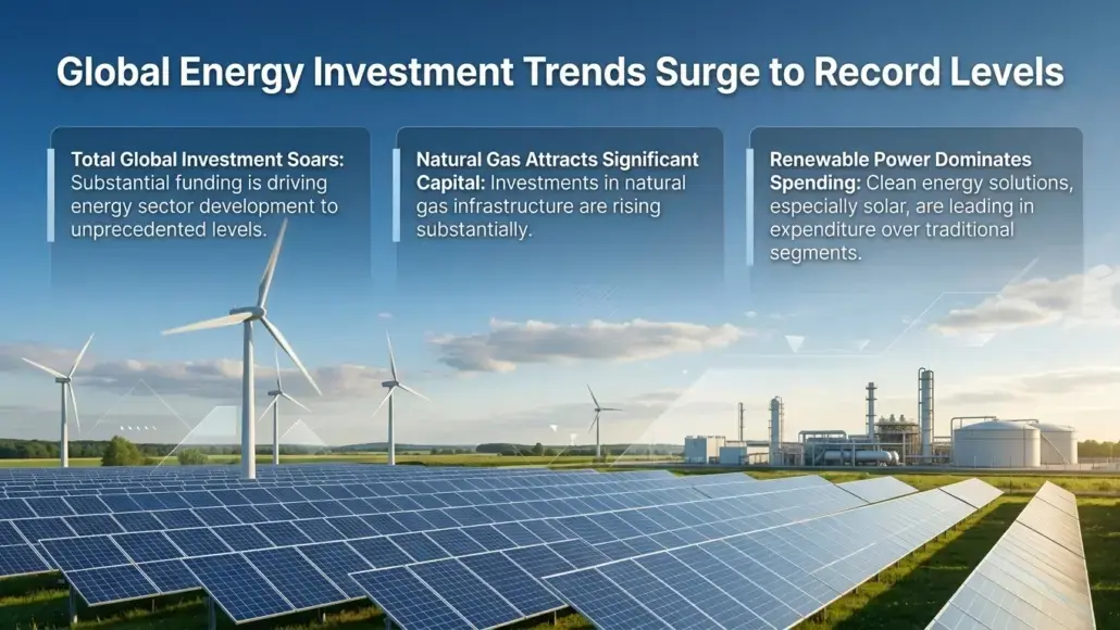 IEA Projects Global Energy Investment to Hit $3.4 Tn in 2026