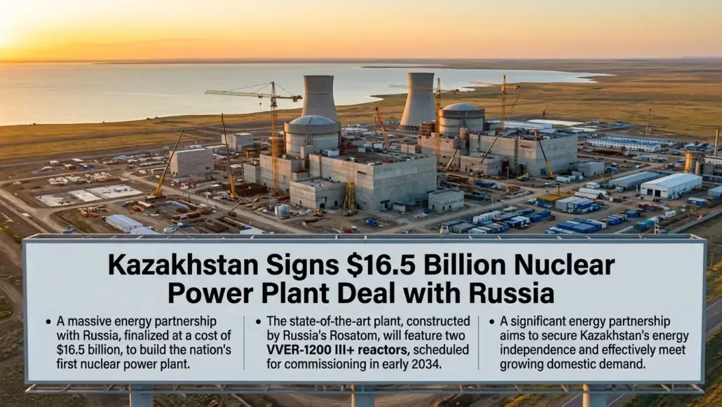 Russia to Build Kazakhstan's USD 16.5B Nuclear Power Plant