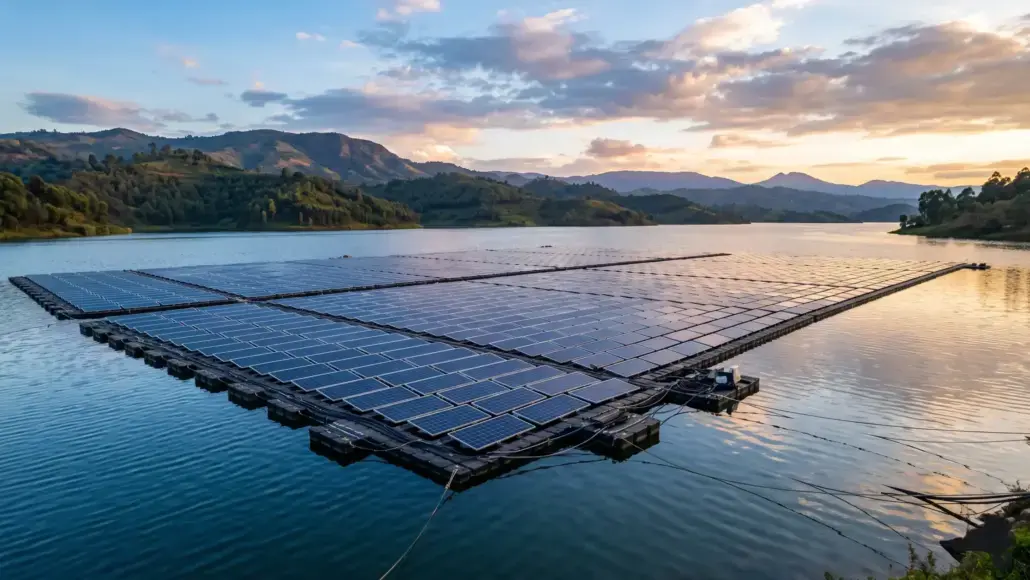 Floating solar power