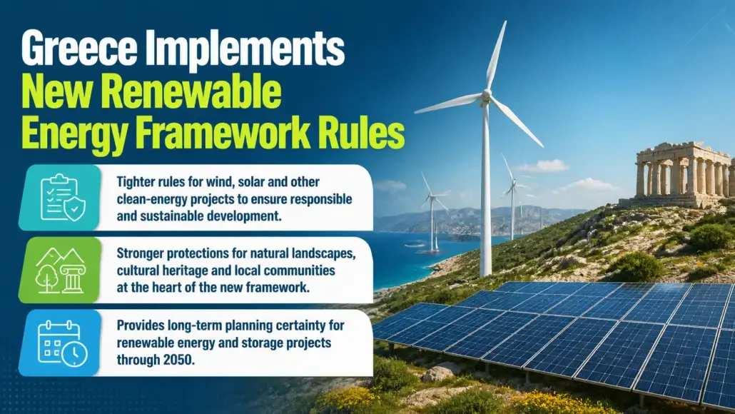 Greece Implements New Renewable Energy Framework Rules
