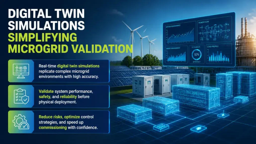 Digital Twin Simulations Simplifying Microgrid Validation