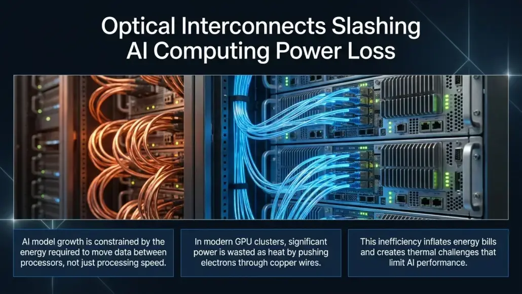 Optical Interconnects Slashing AI Computing Power Loss
