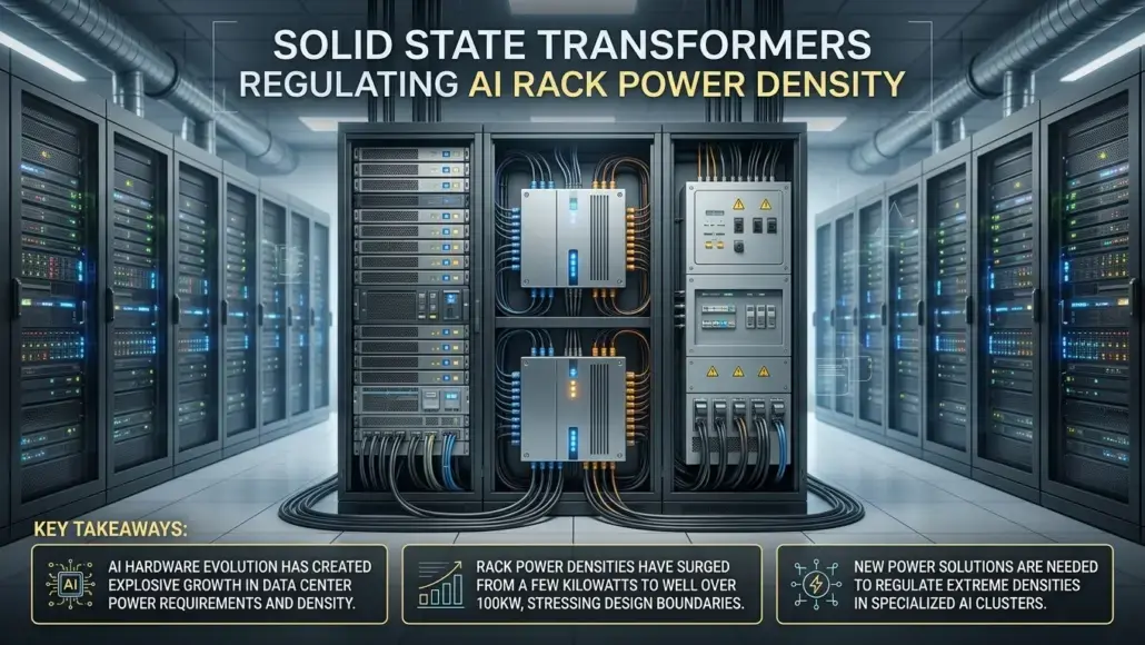 Solid State Transformers Regulating AI Rack Power Density