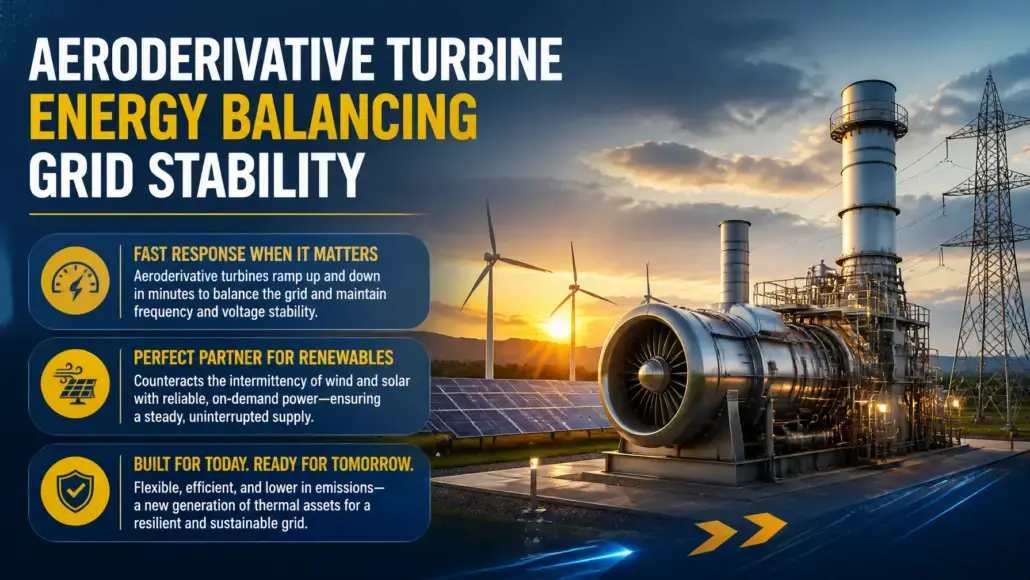 Aeroderivative Turbine Energy Balancing Grid Stability