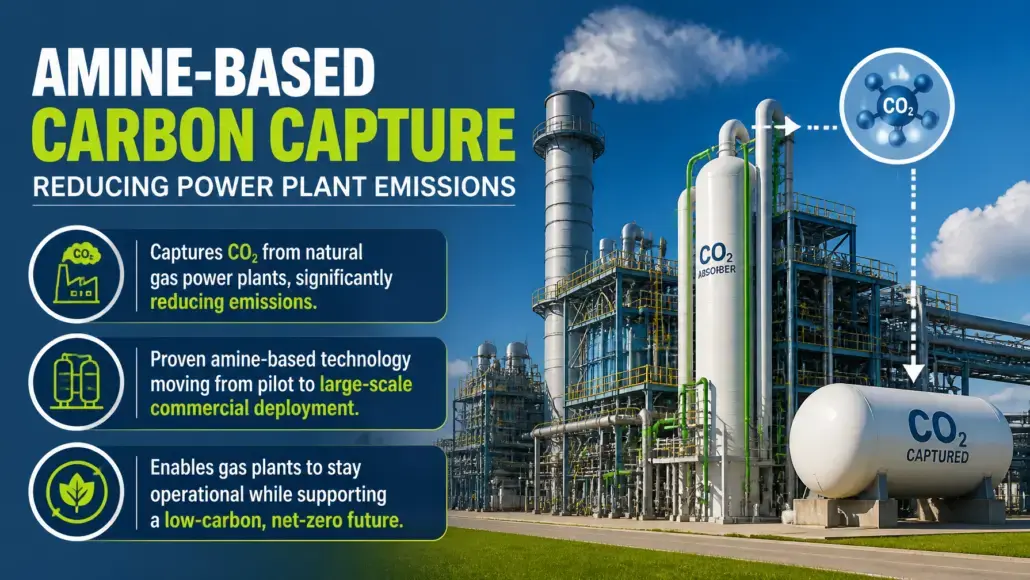 Amine-Based Carbon Capture Reducing Power Plant Emissions