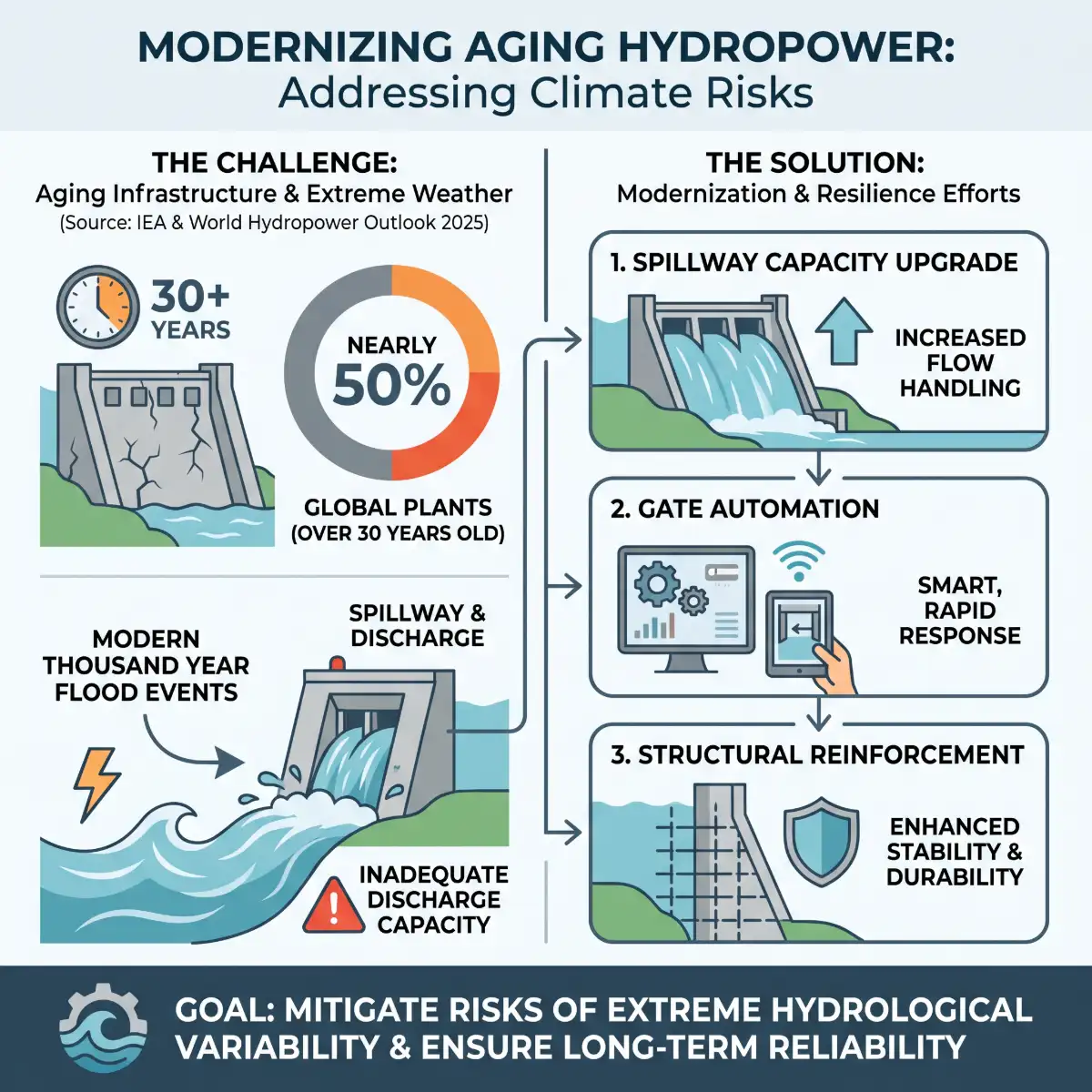 Hydropower Plant Modernisation Under Extreme Flood Risk