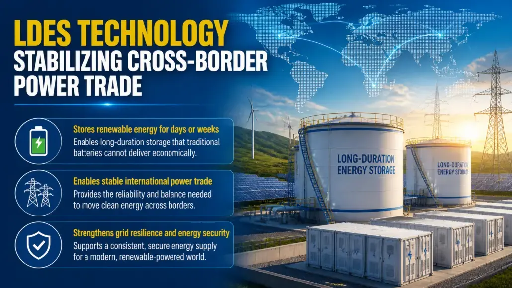 LDES Technology Stabilizing Cross-Border Power Trade