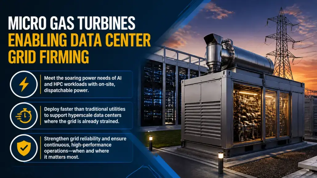 Micro Gas Turbines Enabling Data Center Grid Firming