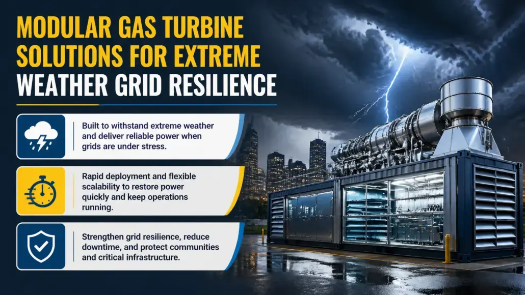 Modular Gas Turbine Solutions for Extreme Weather Grid Resilience