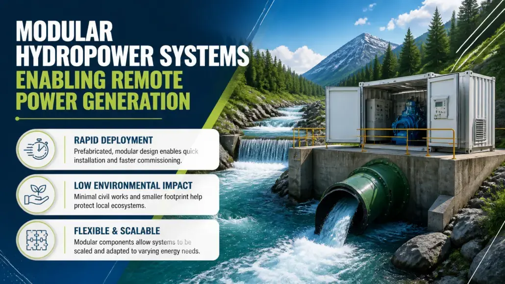 Modular Hydropower Systems Enabling Remote Power Generation