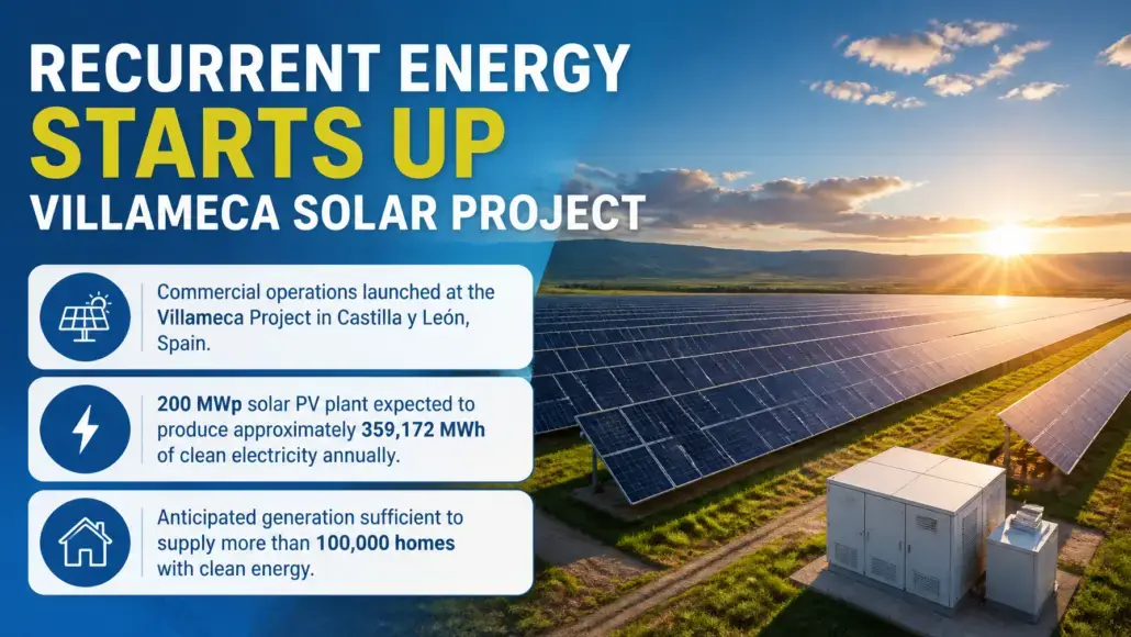 Recurrent Energy Starts Up Villameca Solar Project