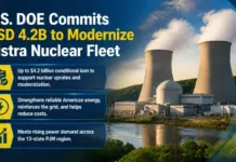 U.S. DOE Commits USD 4.2B to Modernize Vistra Nuclear Fleet U.S. DOE Commits USD 4.2B to Modernize Vistra Nuclear Fleet